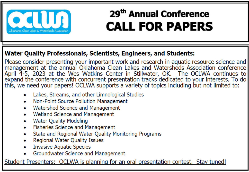 OCLWA 2023 Call for Papers